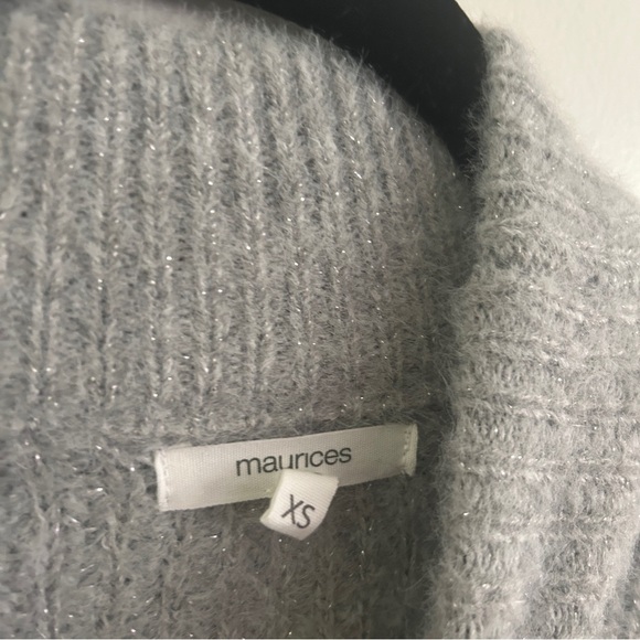 Maurices Gray Sweater with Pearl Accents - Picture 5 of 9